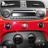 Real Hard Carbon Fiber Warning Light Button Cover for Abarth 595 695 2012 2013 2014 2015 2016 2017 2018