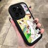 Манга Конфеты Для IPhone 17 Pro Max 16 15 14 13 12 11 Plus Черный Мягкий Чехол Для Телефона