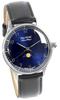 The STAC Japanese-made Wristwatch, 36mm, Antique Retro Style, Men's/Women's, Unisex, Moon Phase, Arabic with Blue-Black, ST-MF001