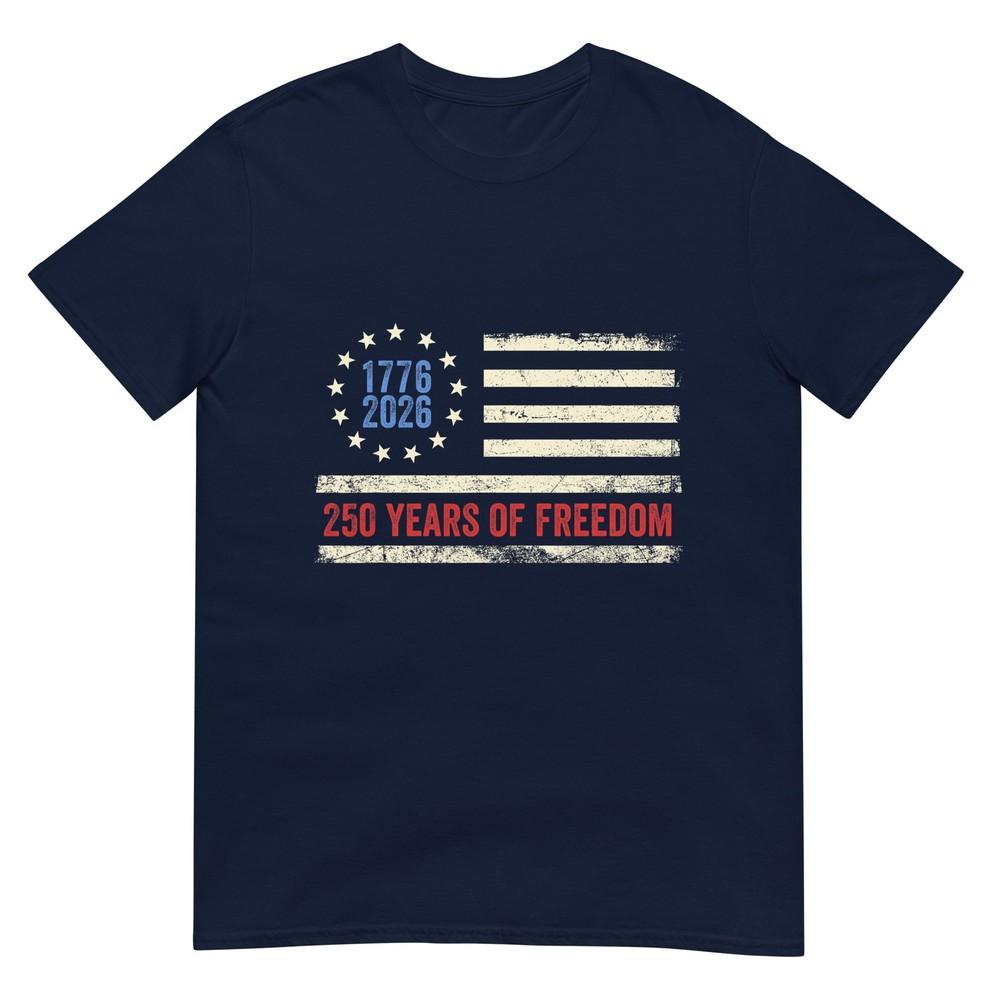 250 Years Of Freedom American 1776 2026 250th Usa Birthday TShirt
