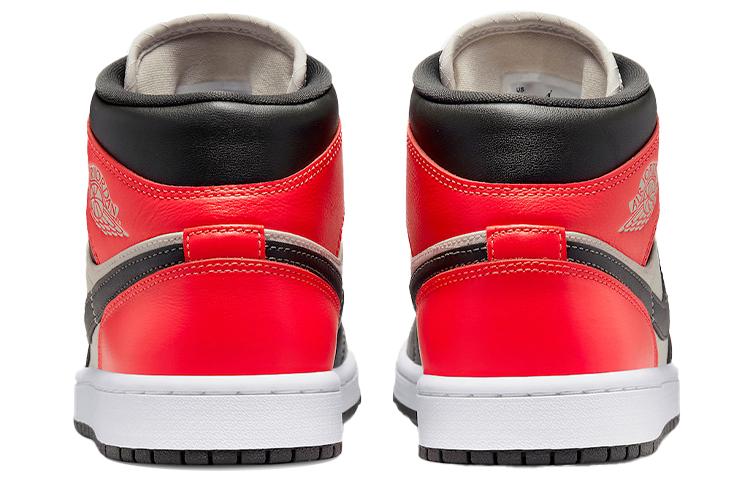 Jordan 1 Mid Newsprint Light Orewood Brown Women's DQ6078-100