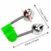 20/50PCS 46*32mm Fishing Rod Alarm Bells Double Spring Clip Bite Alarm Bells  Outdoor Fishing