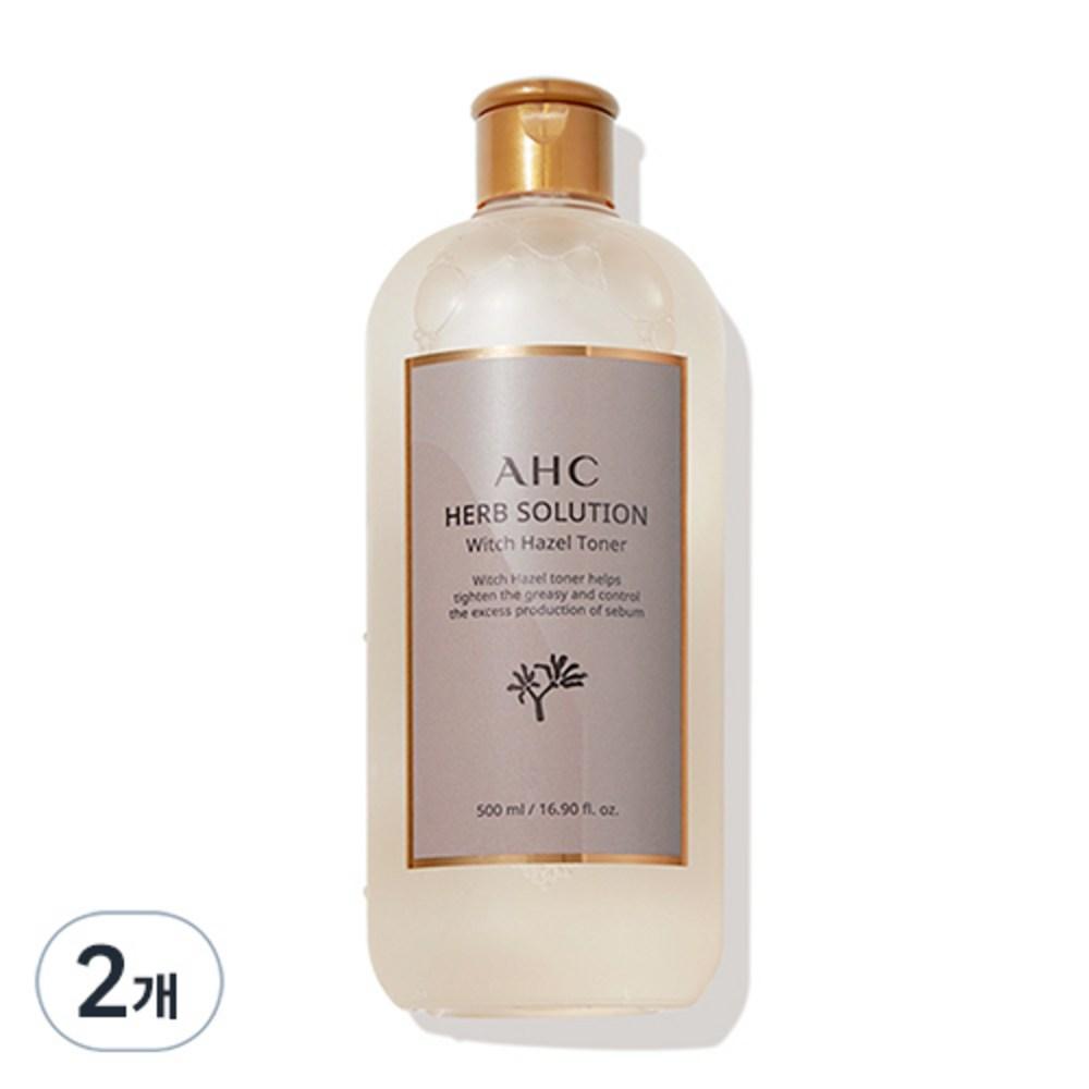 AHC Herbal Solutions Witch Hazel Toner, 500ml, 2 Packs