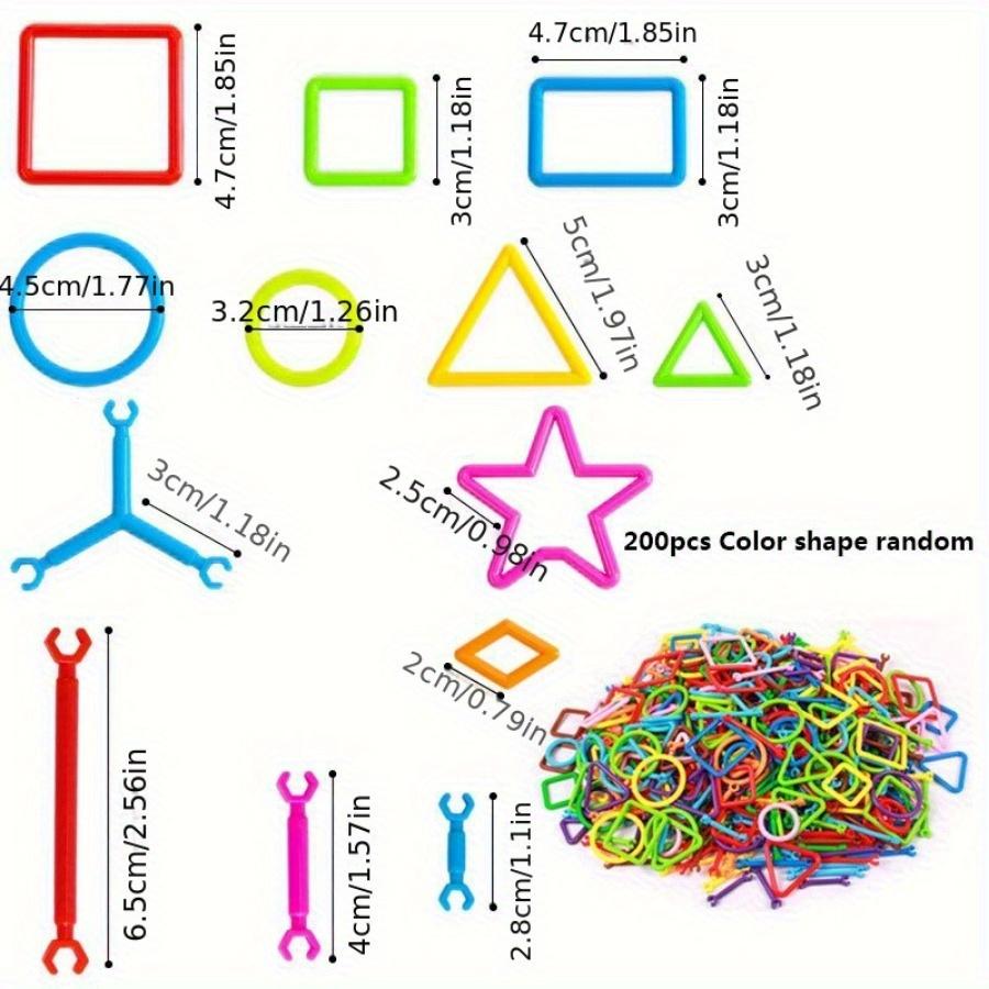 200 шт., детские волшебные детские игрушки, сборка, рисунок, детский сад, детский подарочный набор для родителей и детей.