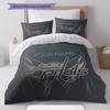 Custom Name,Washington Capitals Pattern Bedding Home Decoration Birthday Gift ( 1 duvet cover + 2 pillowcase, without core),fan merchandise.