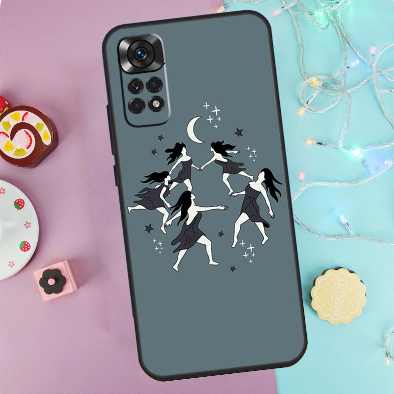 Witches Circle Dance Case For Xiaomi Redmi Note 9 10 11 12 13 14 Pro 9S 10S 11S 12S Redmi 14C 10C 12C 13C Cover
