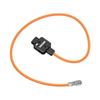 ZGCINE DT-BMD D-Tap To 2-Pin BMPCC Power Cable 60cm Length 180 Degrees Rotatable with Braided Wire