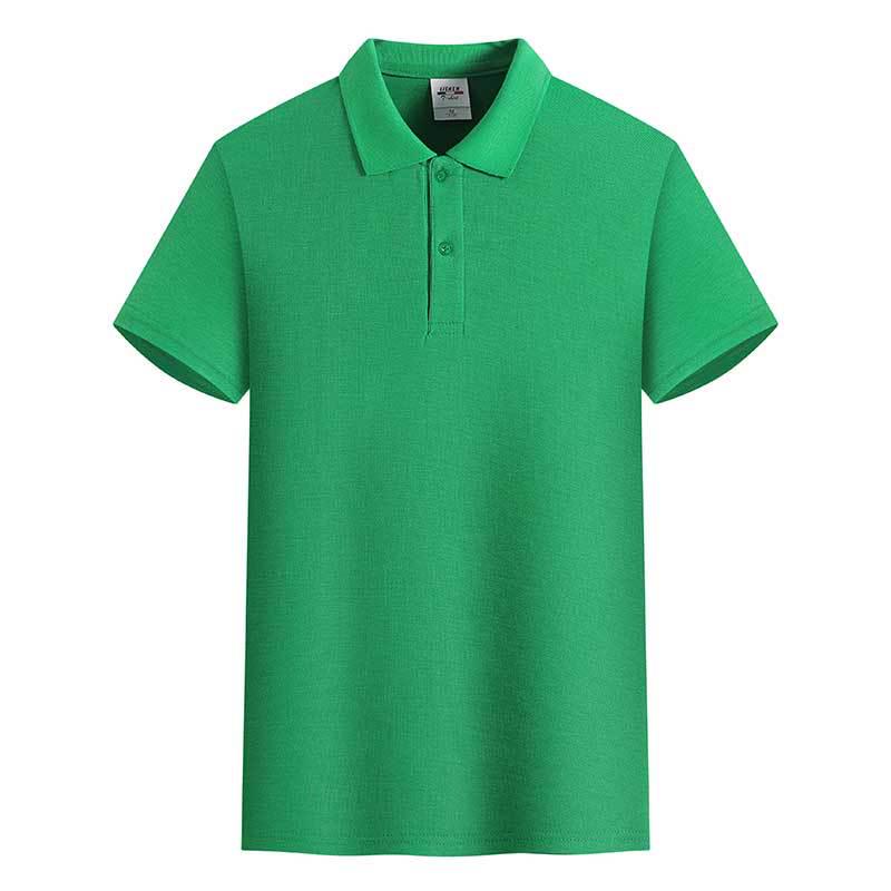 Рубашка поло из желтого хлопка, короткий рукав, 180 г, 32 штуки, однотонная, с лацканами, универсальная повседневная посадка, летняя одежда