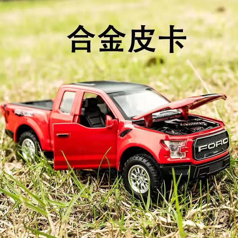 1:32 Ford Raptor F150 Пикап Внедорожник Металлическая Литая Модель Машинки Звук Свет Оттяжка Коллекция Детская Игрушка Подарки A188