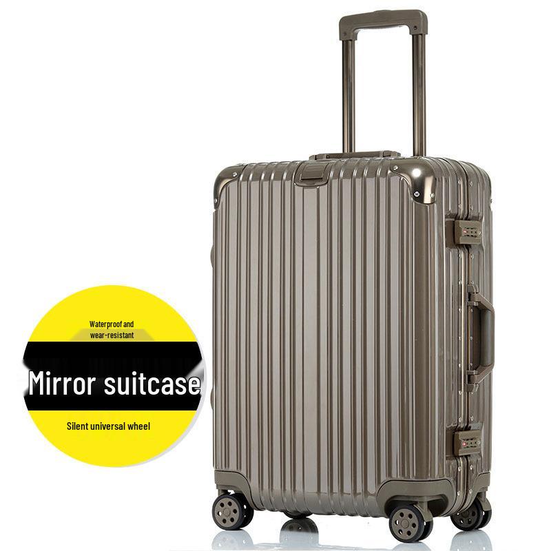 Ultralight Aluminum Frame Trolley: 20-Inch Carry-On & 24/26/29-Inch Large Capacity Travel Suitcases