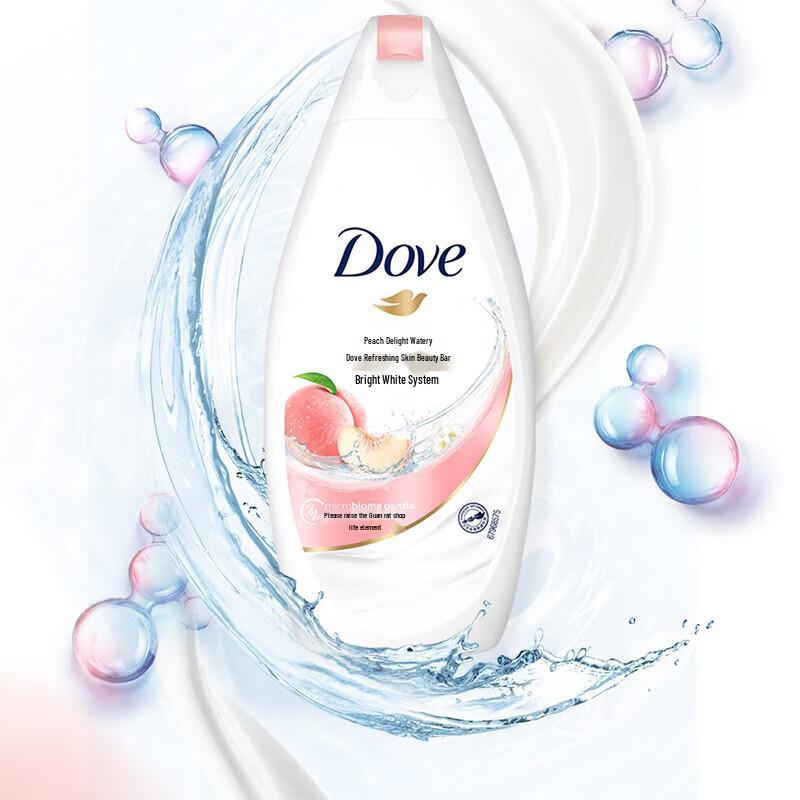 DOVE Гель для душа «Белый персик и белый чай» (200 г x 4 бутылки)