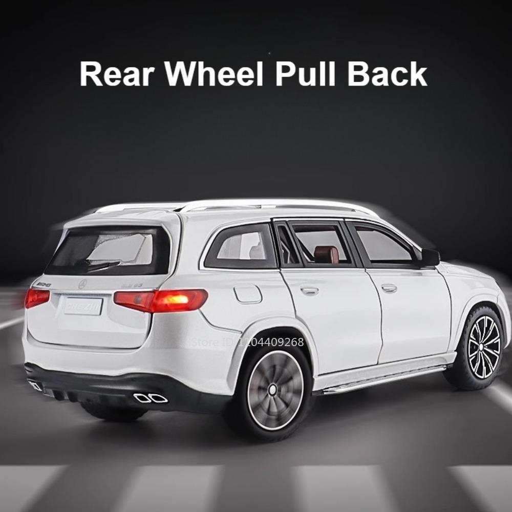 1:24 GLS63 G63 Литая Модель Автомобиля Внедорожник Игрушка Металлический Литой Музыка Свет Внедорожник Модели Украшения Для Детей Подарки Детям