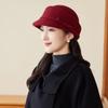 Autumn and Winter Light Luxury Wool, Short-brimmed Cap, Feminine Versatile Hat, Small Equestrian Hat