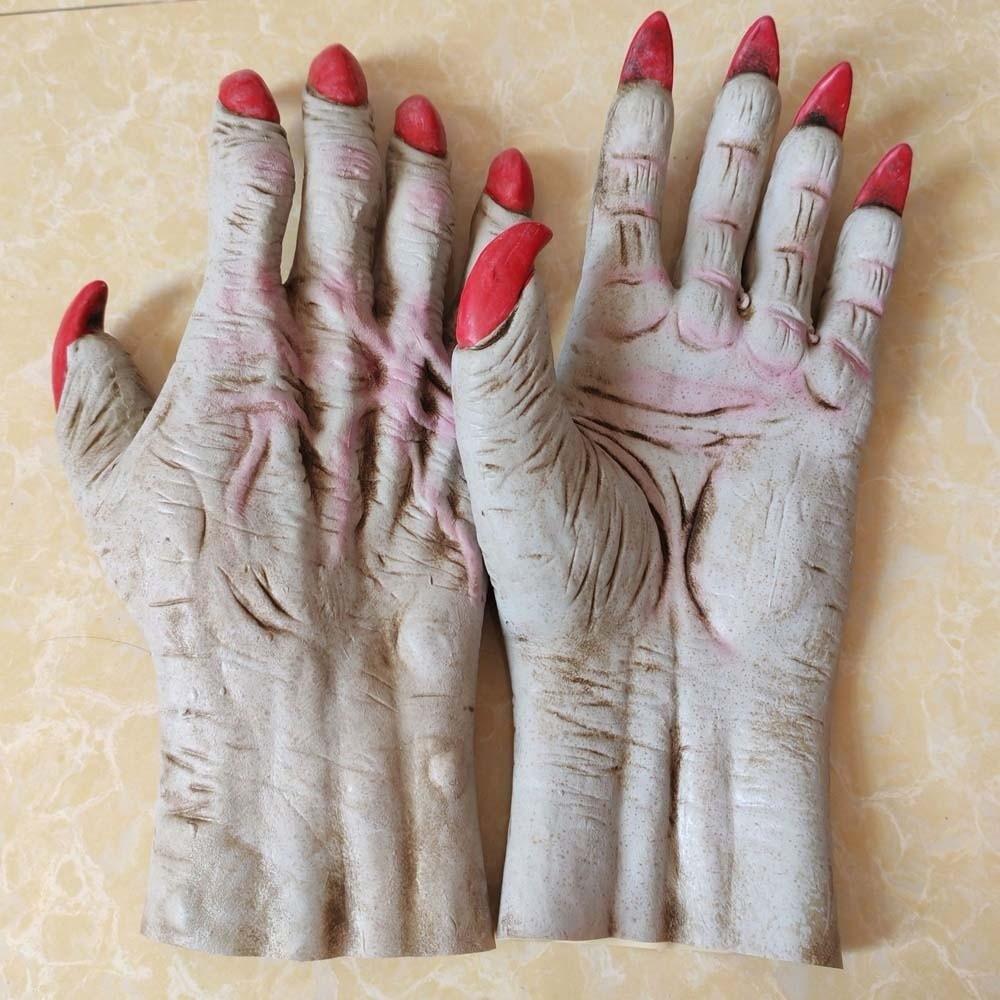 Creepy Beast Claws Realistic Cosplay Mittens Party Props Halloween Gloves Masquerade