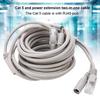 5M/10M/15M/20M RJ45+DC Ethernet CCTV Cable for IP Cameras NVR System 10Mbps/100Mbps