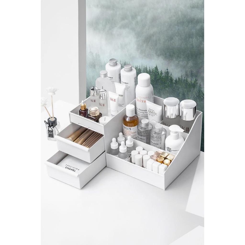 Элегантный многофункциональный органайзер с ящиками для косметики, духов, крема, ювелирных изделий
