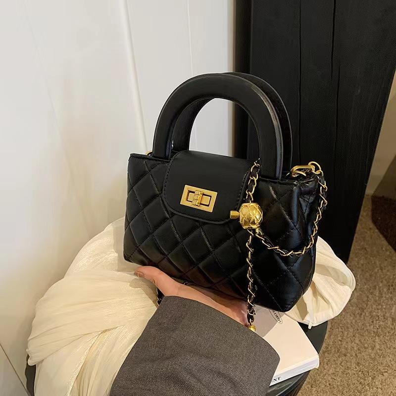 Сумка-цепочка, сумка Xiaoxiangfeng Rhombus, женская сумка-мессенджер через плечо премиум-фактуры