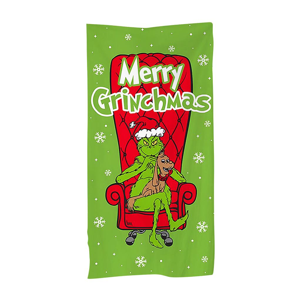 Пляжное полотенце Green Legend с принтом Зеленое пляжное банное полотенце