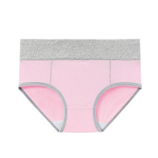 Plus Size 5XL Color-Block Hip-Lifting Mid-Rise Triangle Cotton Women's Underwear