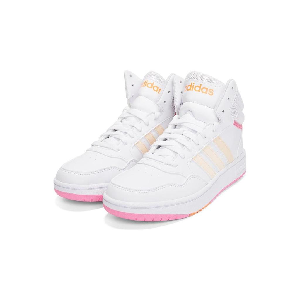 Adidas Neo Hoops Mid 3.0 Kids Casual Durable Mid-Top Sneakers Cloud White Kids Sneakers HP6158