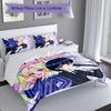 3pcs Custom Name Wednesday Addams Bedding Set,Includes 1 Duvet Cover and 2 Pillowcases,All-season Bedroom Decor
