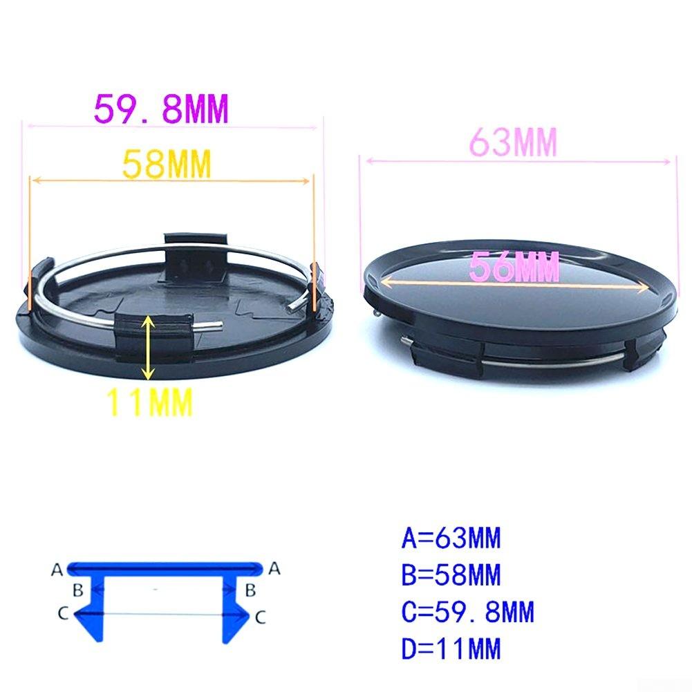 Центральная крышка колеса автомобиля Крышка центра колеса автомобиля из АБС-пластика Крышка центра колеса автомобиля черная