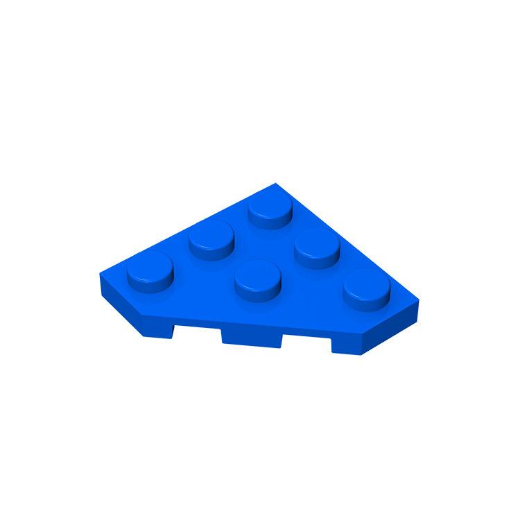 Нетоксичные 20 шт. Совместимые детали Moc Brick 2450 Пластина-клин 3 x 3 со срезанным углом Строительный блок Частица Сборка DIY Мозговой тренажер для детей Подарок