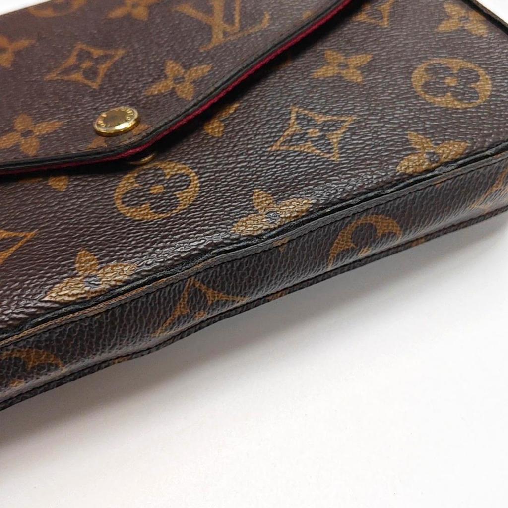 [Pre-Owned] Felicie Pochette Classic Monogram Coated Canvas And Leather Three-In-One Chain Bag - Fair #KPVXBB