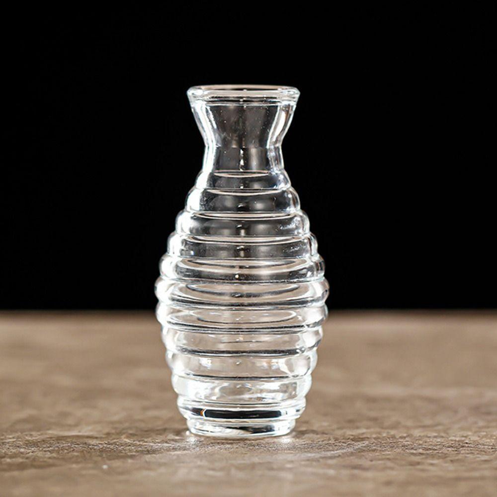 Прозрачная стеклянная ваза для цветов, мини-тисненая гидропонная ваза для растений, INS стиль, настольные украшения, украшение для дома, товары для вечеринок