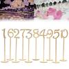 Wooden Wedding Supplies Wedding Place Holder Table Number Figure Card Digital Seat Decoration Hot Sale 10Pcs/Pack 2025