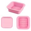 Cute Craft Square Silicone Oven Handmade Molds DIY Soap Mold
