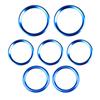 For Mercedes Benz A B CLA GLA GLB   2022 Car Air Conditioner AC Outlet Turbo Vent Ring Trim Red Blue Color Refit