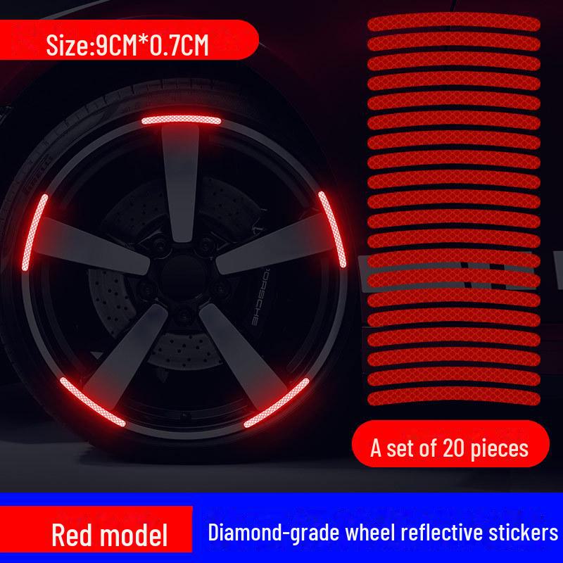 Универсальные светоотражающие наклейки на ступицы колес автомобиля — защита от царапин и декоративные модификации шин