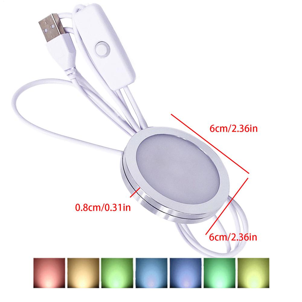 Светодиодные точечные светильники USB Алюминиевый корпус Подсветка шкафа Новинка Под столешницу Настенные светильники Для спальни Кухни Гостиной