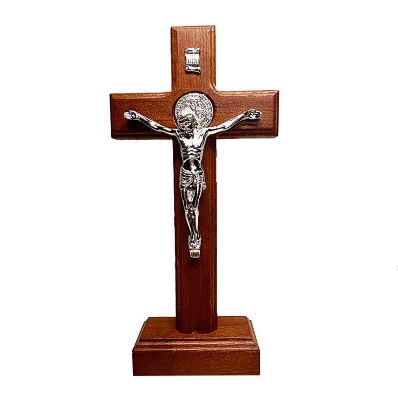 24 см распятие настенное христианское церковное украшение антикварная статуя Иисуса религиозный стиль настольное украшение