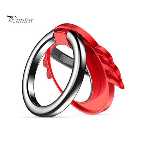 Mobile Phone Stand Magnetic 360-degree Rotation Ultra-thin Cell Phone Finger Ring Holder for Desktop