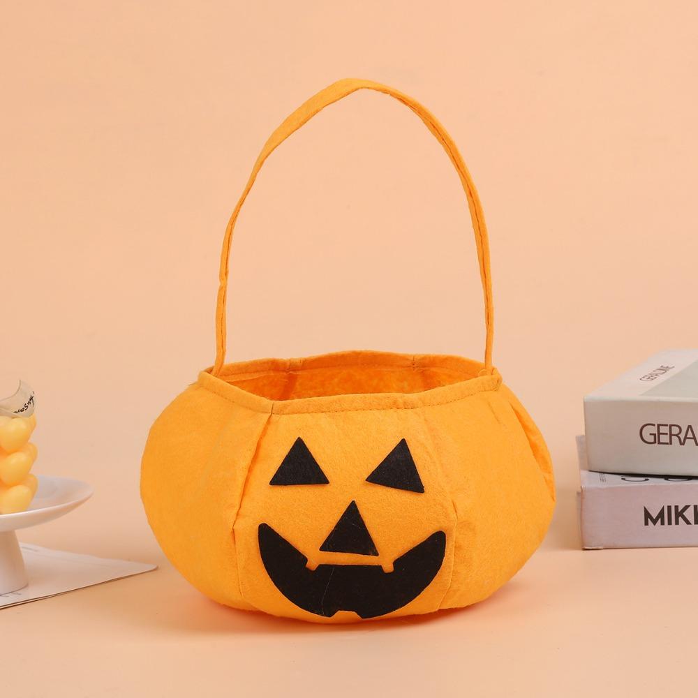 Trick or Treat Halloween Candy Bag Ghost Trick-Or-Treat Candy Basket Pumpkin Candy Bucket Gift