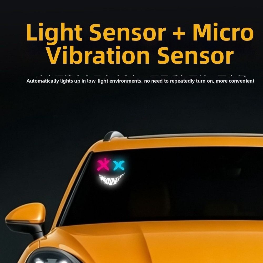 Type-C Rechargeable Demon Eye Light Vehicle LED Car Window Light Automotive Accessories