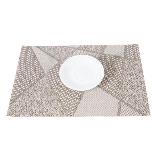 Yousheng Table Mat Anti-skid Absorbent PVC Geometric Pattern Insulation Pad for Dining Table