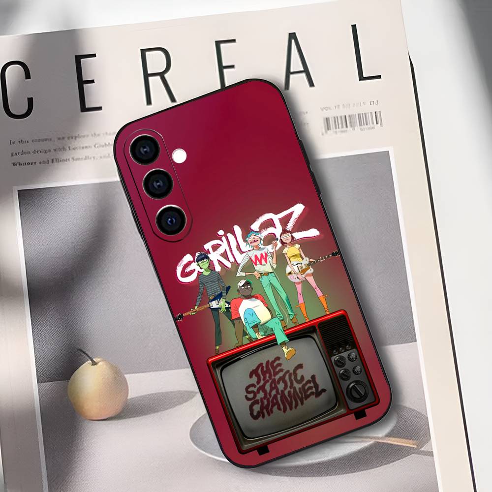 Rock Band G-gorillaz Phone Case For Samsung Galaxy A73,A72,A71,A70,A53,A52,A51,Others Soft Black Cover