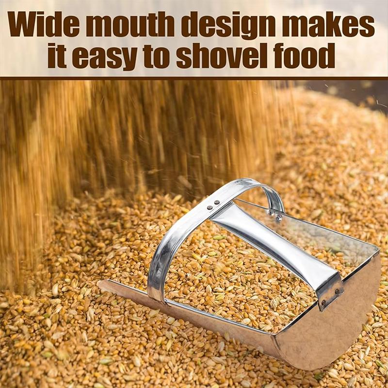 Толстый металл Большая вместимость Совок для риса Совок для корма Многофункциональный Гладкая эргономичная ручка Кухня Супермаркет Фермы
