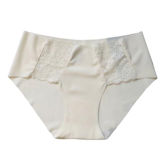 Women's Lace Underwear Seamless Low Waist Briefs Soft Stretchy No Show Bikini Panties Female Invisible Slip Underpants