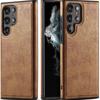 Ретро кожаный чехол для телефона Samsung S26 Ultra - Прочный ударопрочный с большими вырезами Делового стиля Полное покрытие для Samsung S26/S25/S24/S23/S22/Ultra/Plus