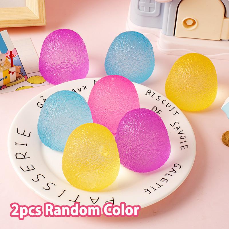 Colorful Easter Eggs Squishy Toys Vent Stress Balls Squeeze Fidget Toys Stress Relief Easter Egg Basket Stuffers Party Favors