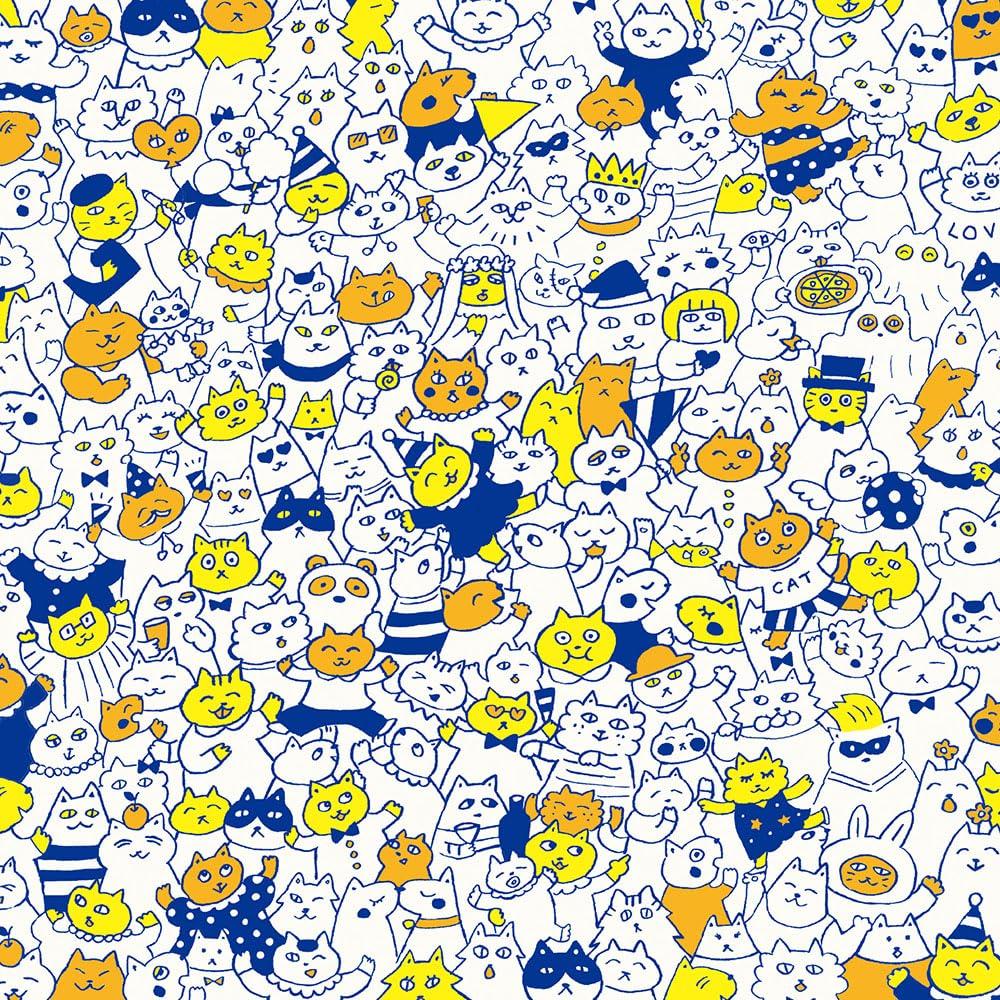 Toyo Origami Цветная бумага Чиёгами 15см 8 40 5187 Бумага с котами, квадратная, узоры, листы,