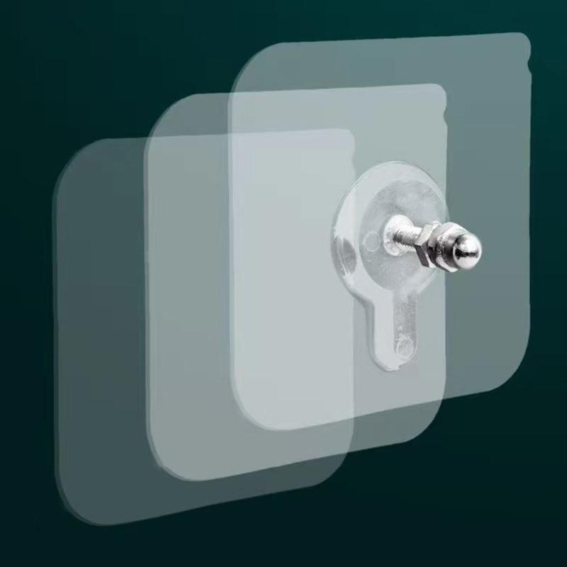 10Pcs White Adhesive Hooks Without Tool Installation Functional Bathroom Kitchen Organizers for Small Space Livings