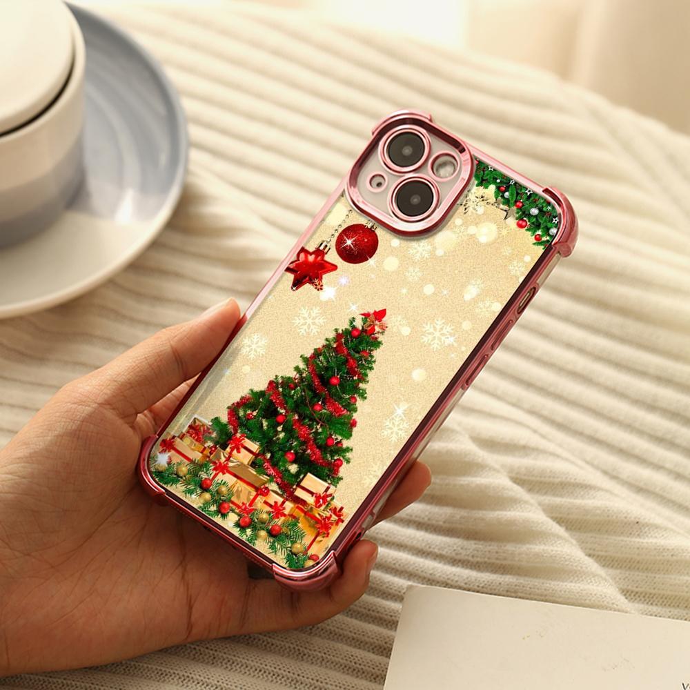 Ae113 Merry Christmas art Santa design art Гальванизированные чехлы для телефонов TPU для Xiaomi 11 Lite Redmi Note 13 Pro 12C Huawei Защитный чехол на четыре угла