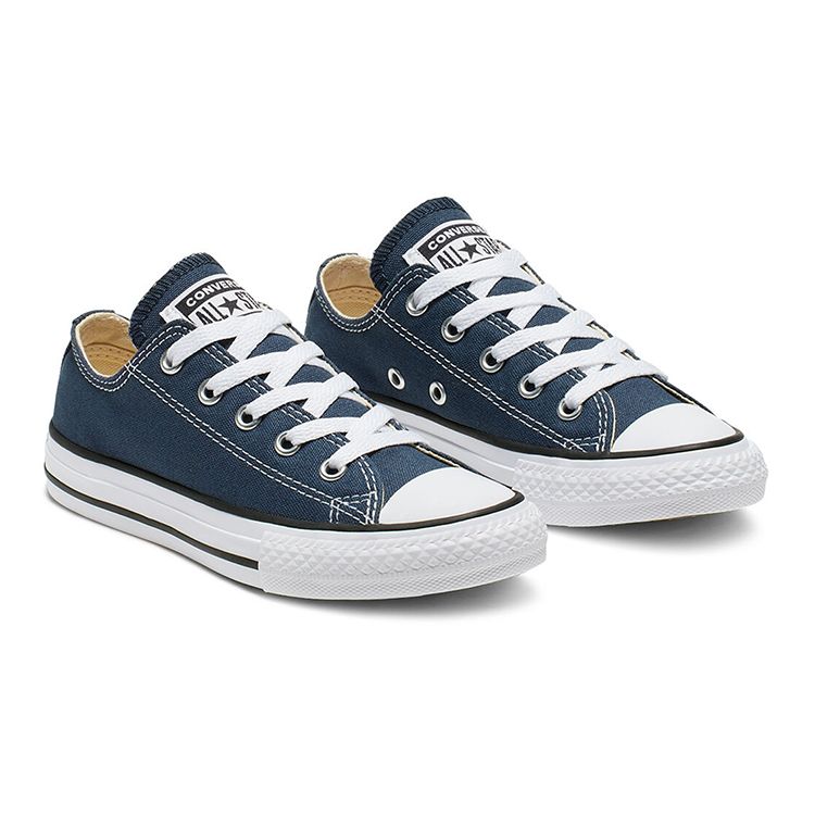 Converse Chuck Taylor All Star Canvas Модные Удобные Прочные Низкие Кеды для Ходьбы Детские кроссовки Синие 3J237C