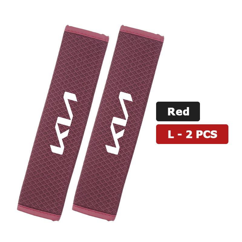 CAONU1 Car Adjustable Ice Silk Shoulder Cover Seat Belt Pad Strap Padding Accessories For KIA Ceed Sportage Rio K5 K2 Optima Cerato