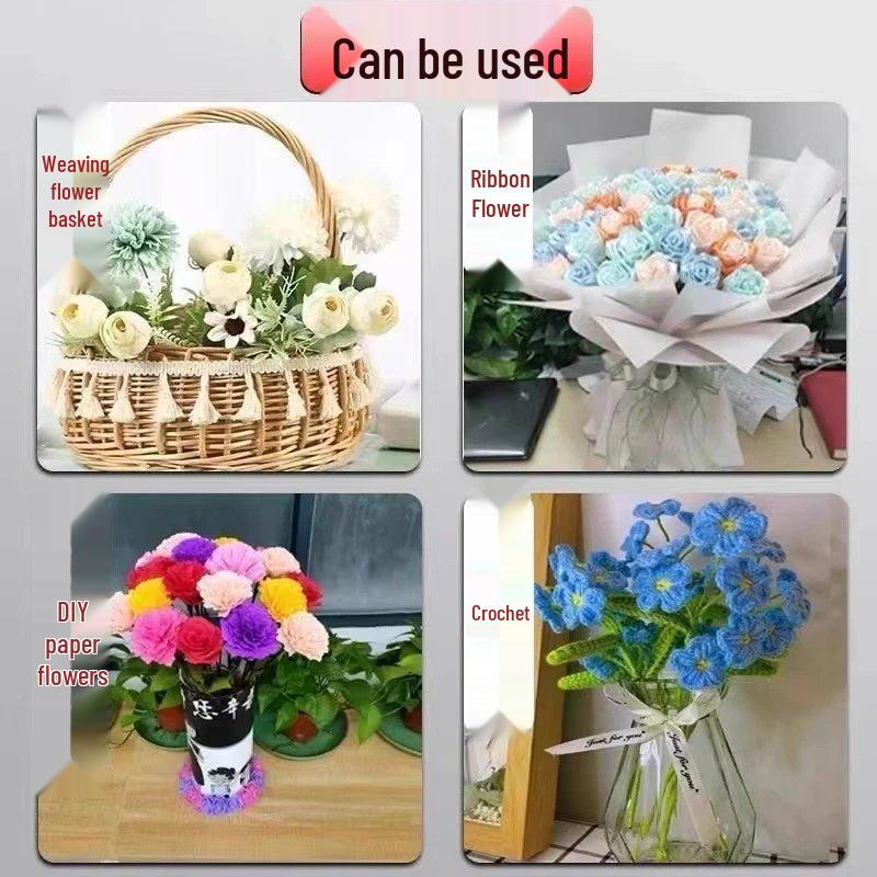 Зеленая проволока для стеблей цветов 2 мм, DIY, для рукоделия и цветочных композиций